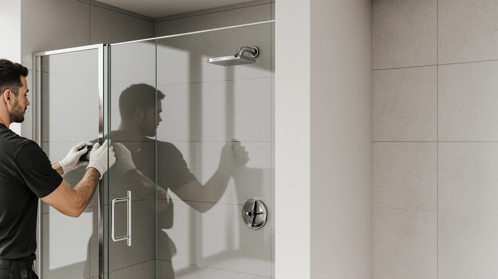 Bathroom Glass Door Installation