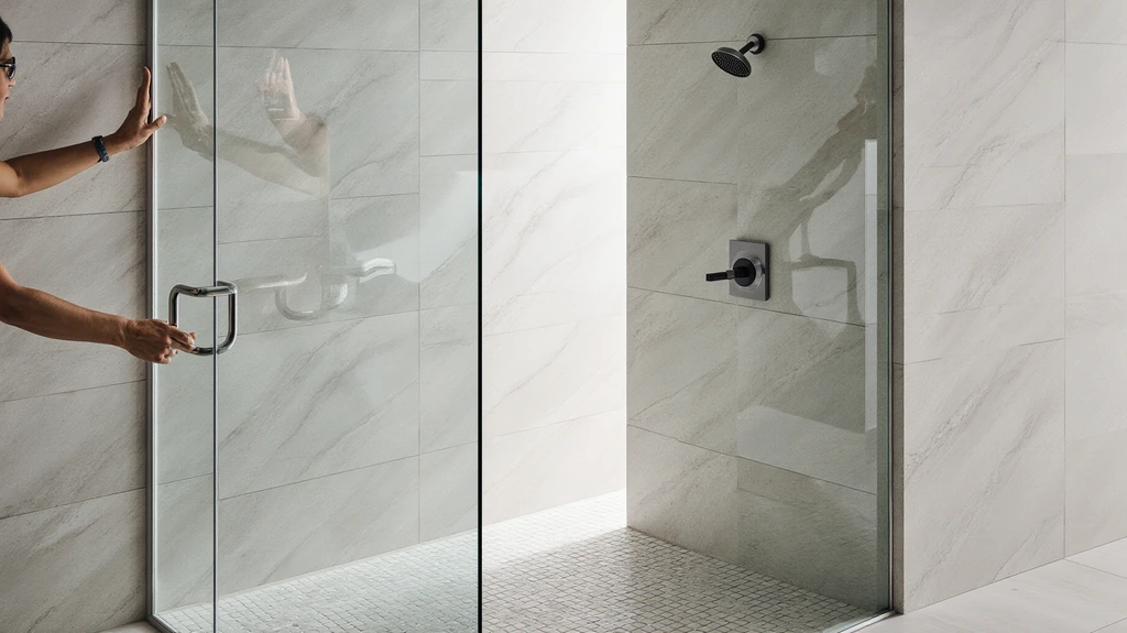 Half Glass Shower Door