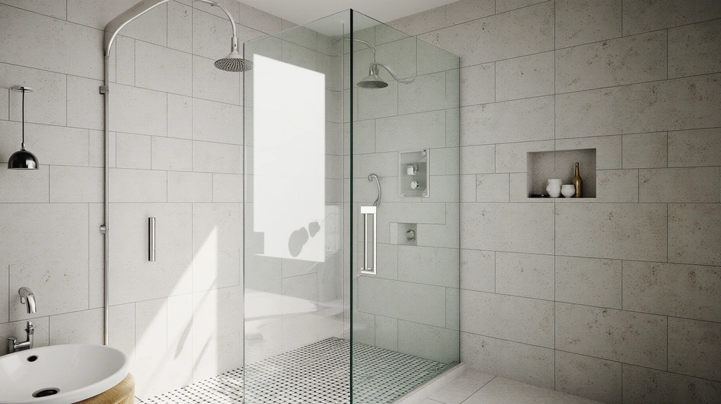 Glass Panel For Shower Half Wall