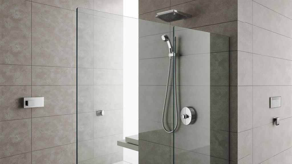 Half Glass Shower Panel