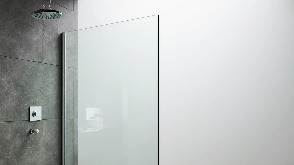 Fixed Glass Shower Half Panel
