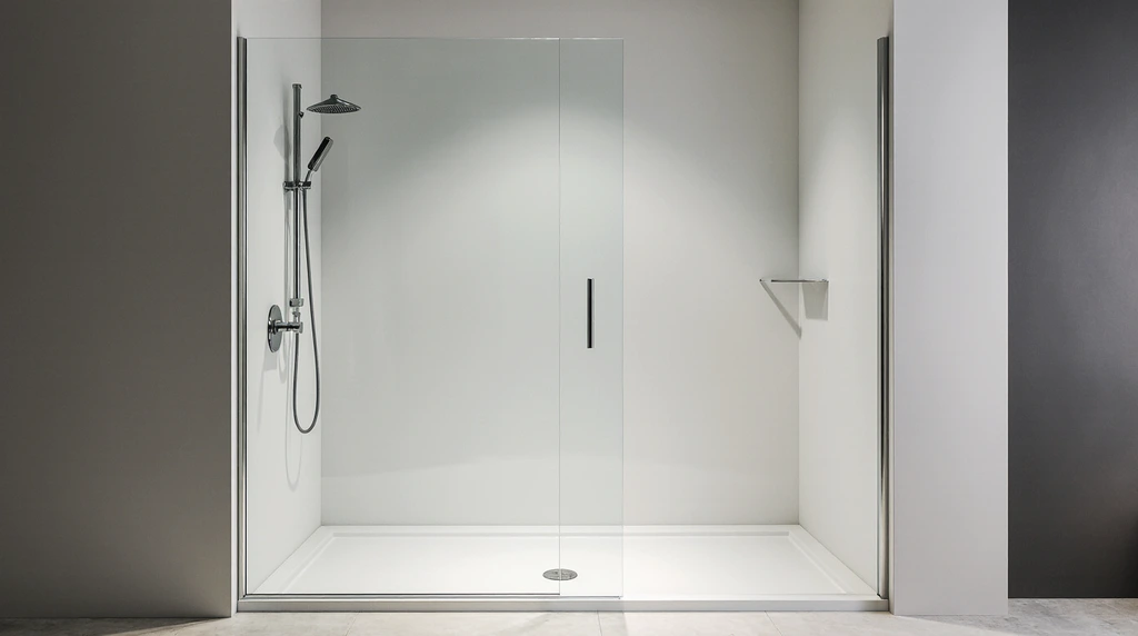 2 Sided Frameless Glass Shower Enclosure