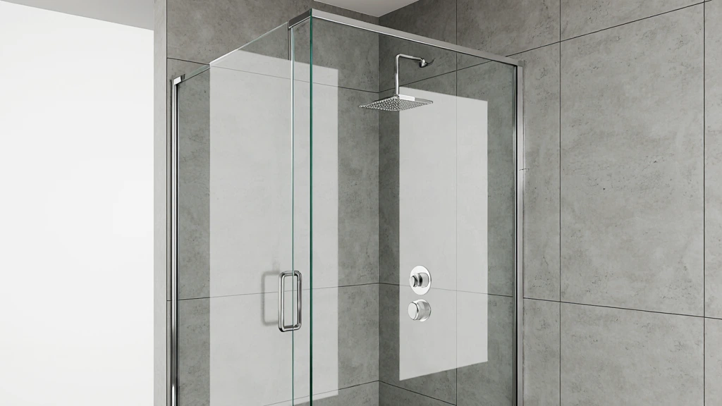 Frameless Hinged Shower Enclosure