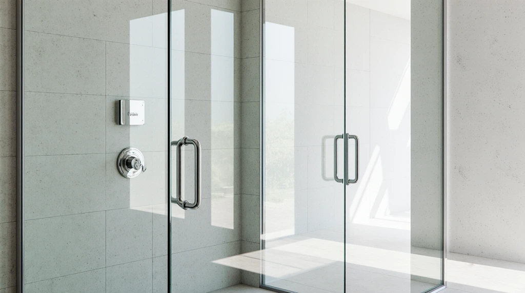 Frosted Glass Shower Enclosure