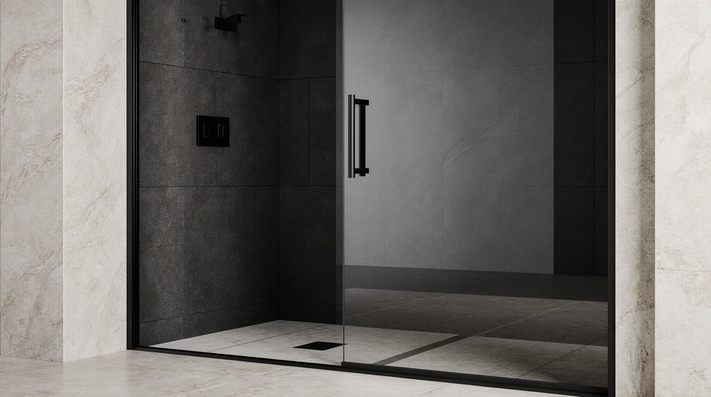 Black Glass Shower