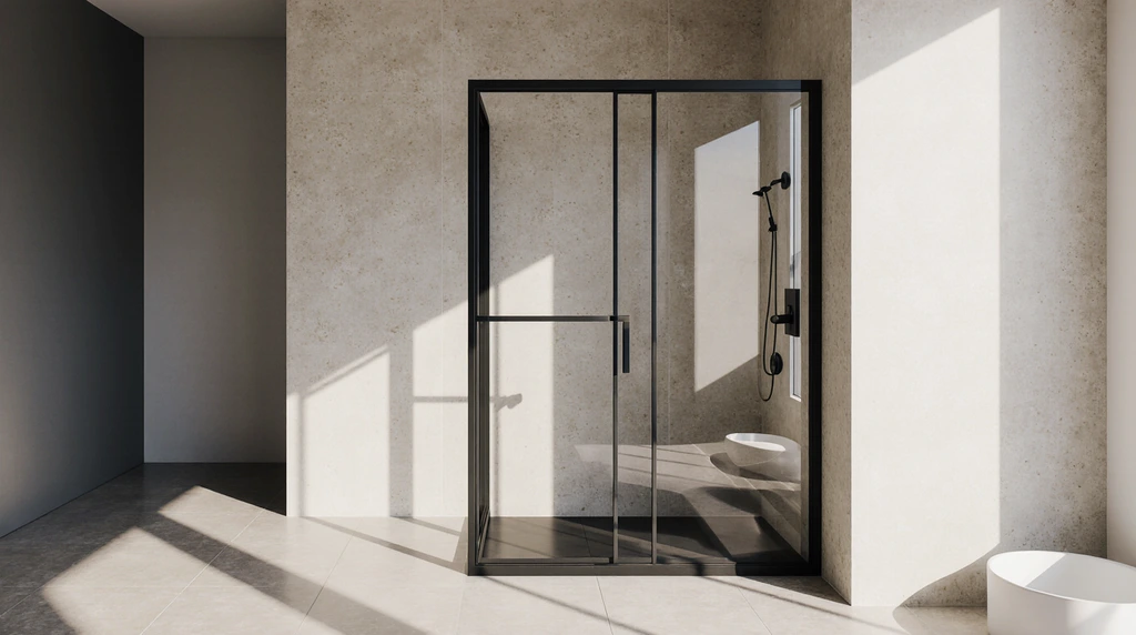 Black Glass Shower Enclosure