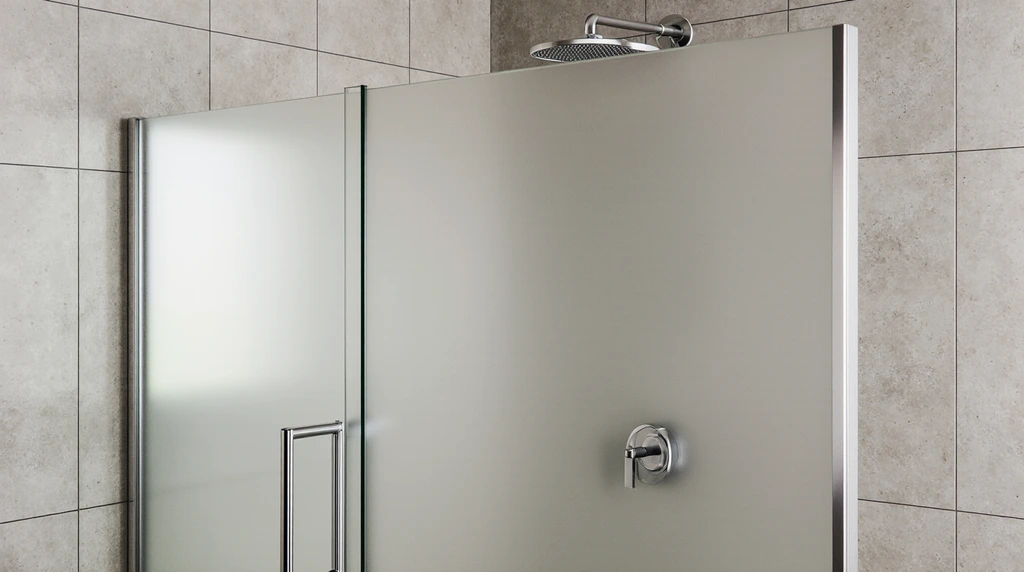 Frosted Shower Glass Panel