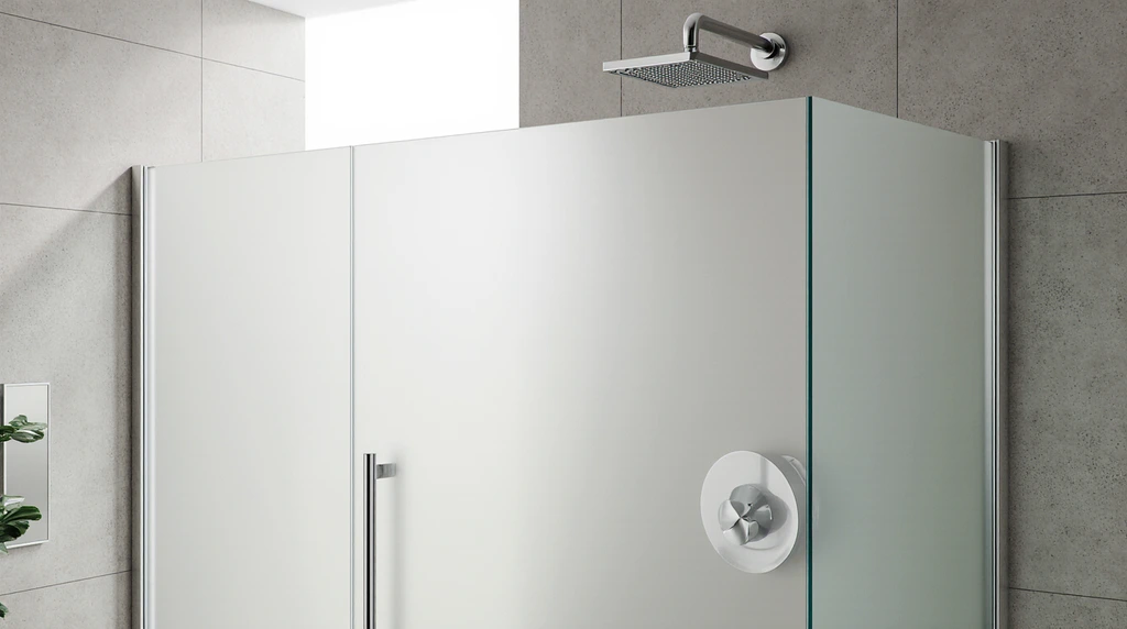 Frosted Glass Bathtub Shower Doors