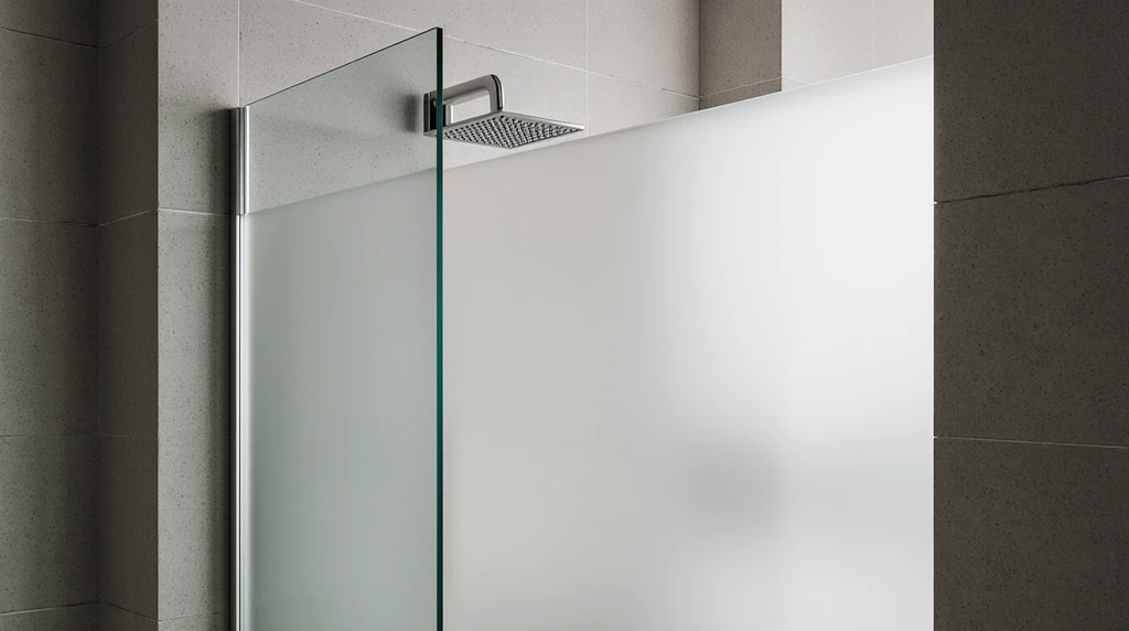 Modern Frosted Glass Shower Doors