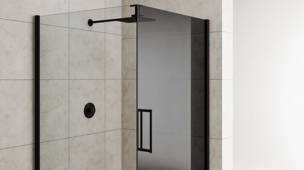 Smoked Shower Glass