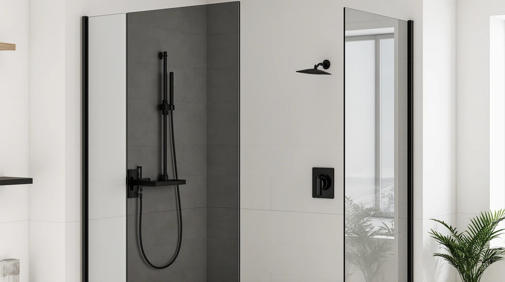 Smoked Glass Shower Doors