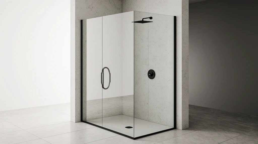 Frameless Shower Bypass Doors
