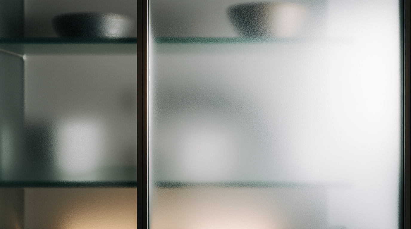 Frosted Glass Pantry Door
