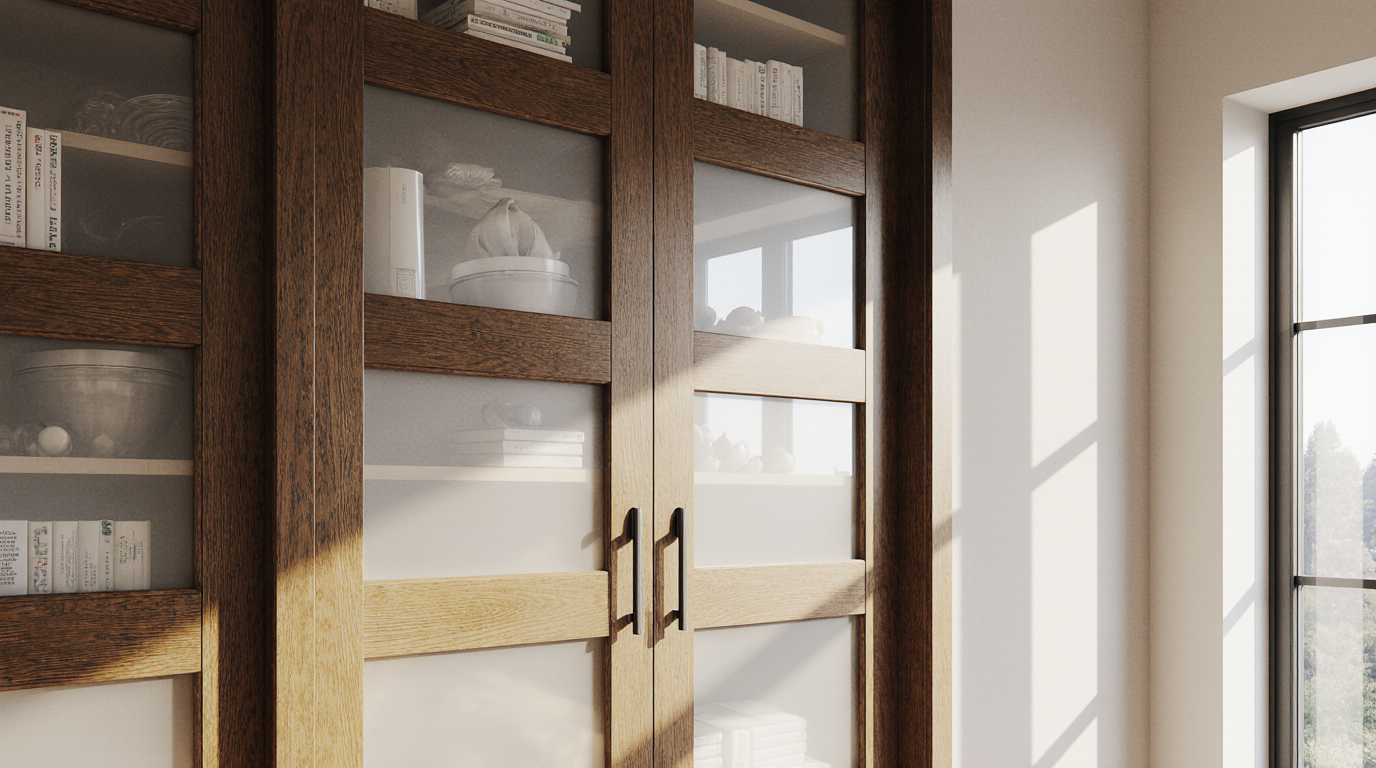 Custom Pantry Doors With Glass