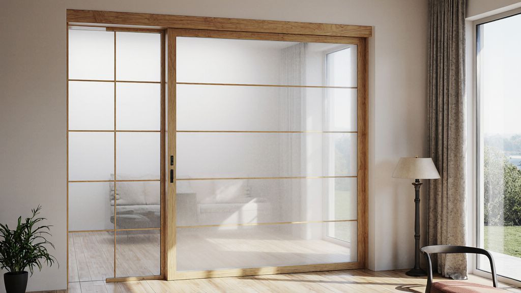 Frosted Glass Pantry Doors
