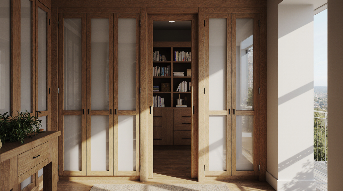 Pantry Pocket Door With Glass