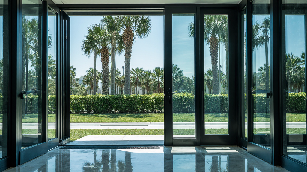 Elegant Glass Entry Sarasota