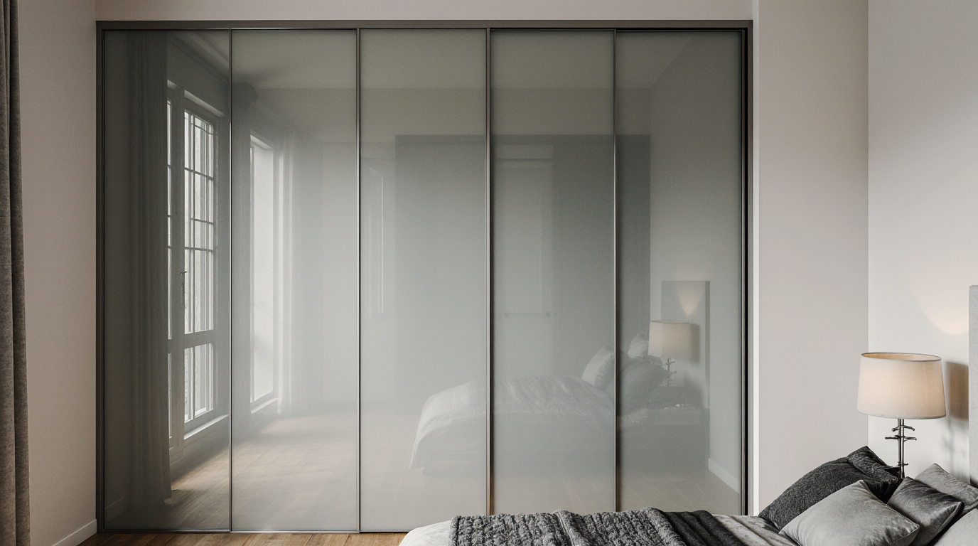 Frosted Glass Closet Doors