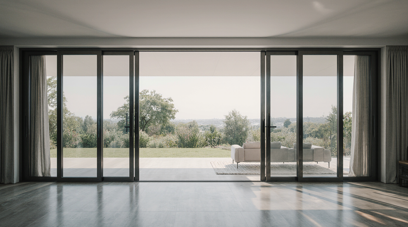 Frameless Bifold Glass Doors