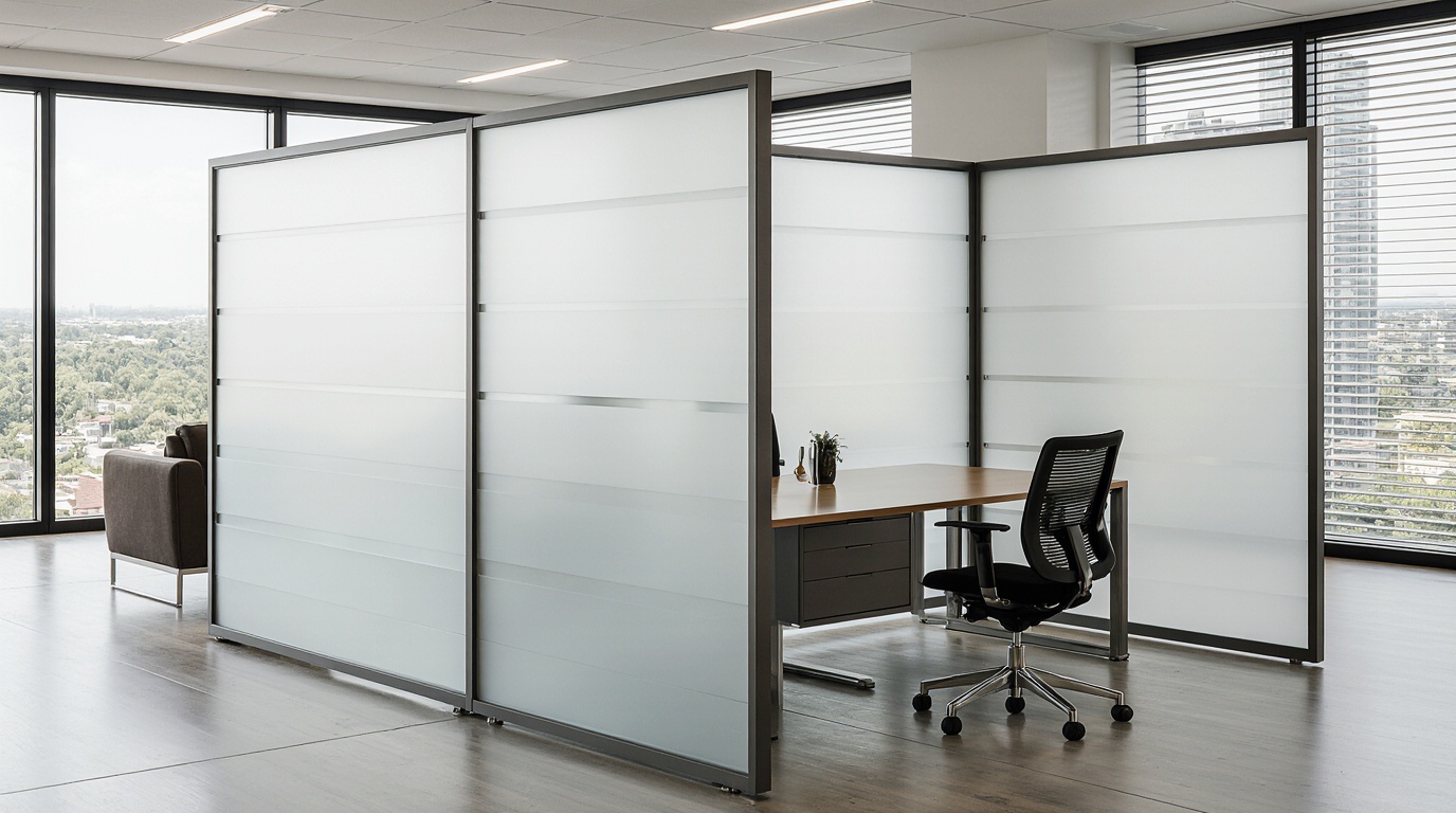 Frosted Glass Divider