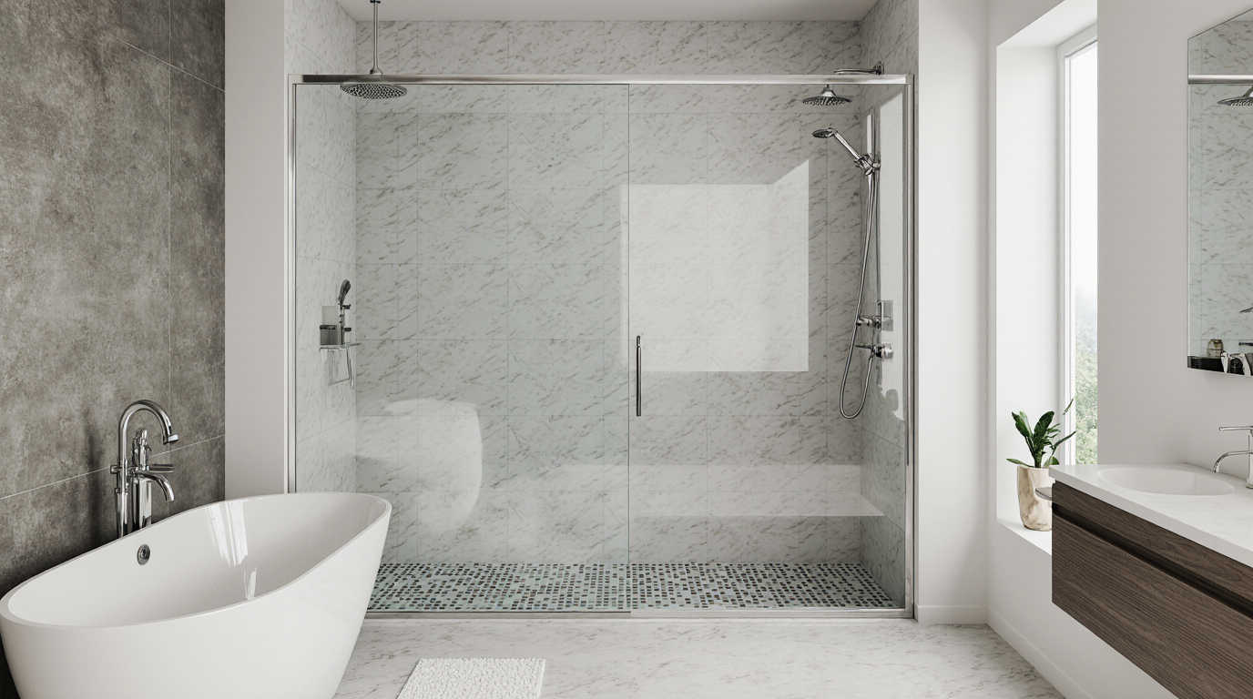 Sliding Glass Shower Doors Frameless