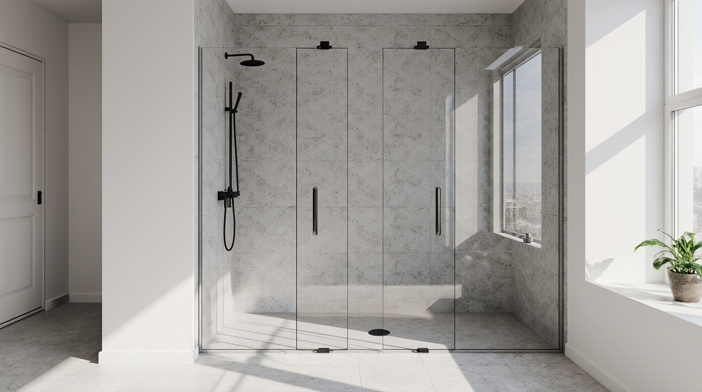 Double Sliding Glass Shower Doors