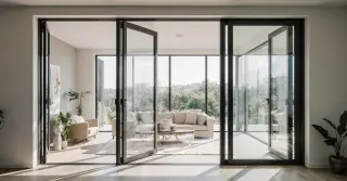 Bifold Glass Doors Interior