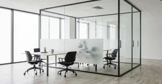 Half Glass Partition
