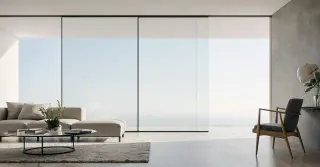 Sliding Door Glass Partition