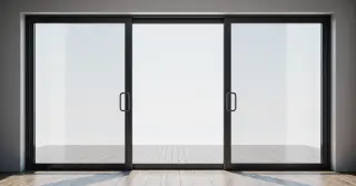 Three Panel Sliding Glass Door